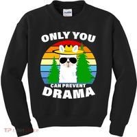 Only You Can Prevent Drama Llama Kids Sweatshirt thumb 0