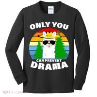 Only You Can Prevent Drama Llama Kids Long Sleeve Shirt thumb 0
