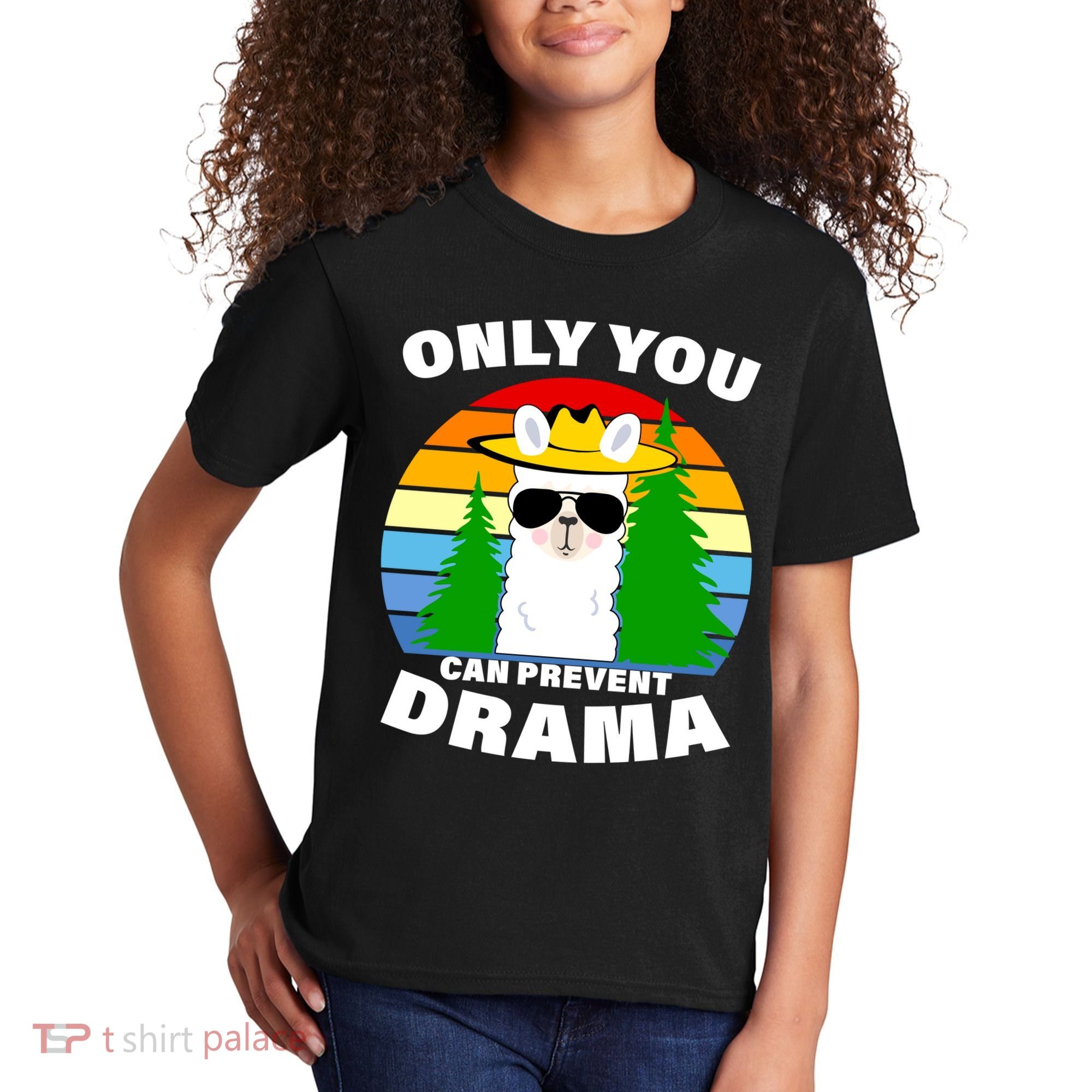 Only You Can Prevent Drama Llama Kids T-Shirt