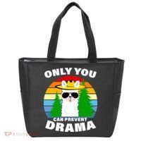 Only You Can Prevent Drama Llama Tote Bag thumb 0