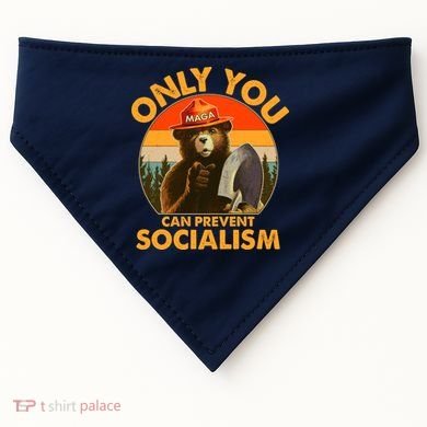 Only You Can Prevent Socialism Vintage USA-Made Doggie Bandana