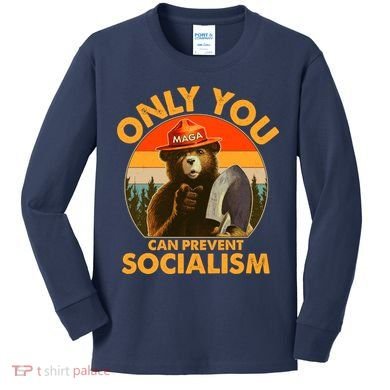 Only You Can Prevent Socialism Vintage Kids Long Sleeve Shirt