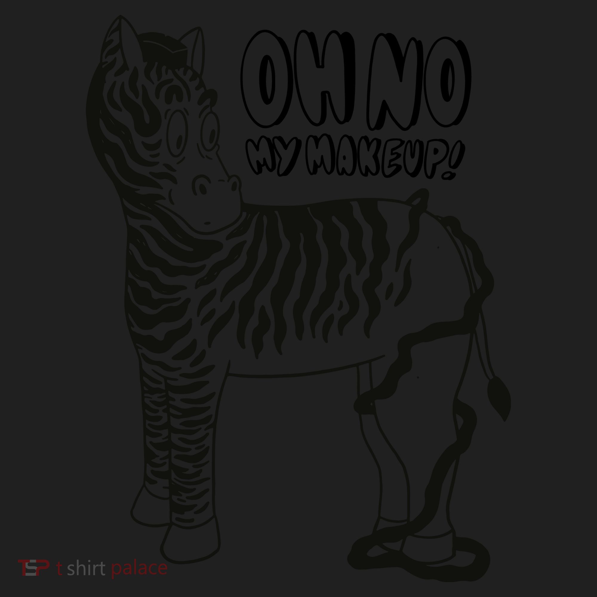 Oh No My Makeup Funny Zebra Women's Sweatshirt