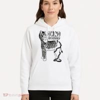 Oh No My Makeup Funny Zebra Hoodie thumb 5