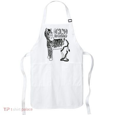 Oh No My Makeup Funny Zebra Apron