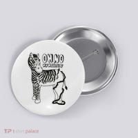 Oh No My Makeup Funny Zebra Button thumb 0