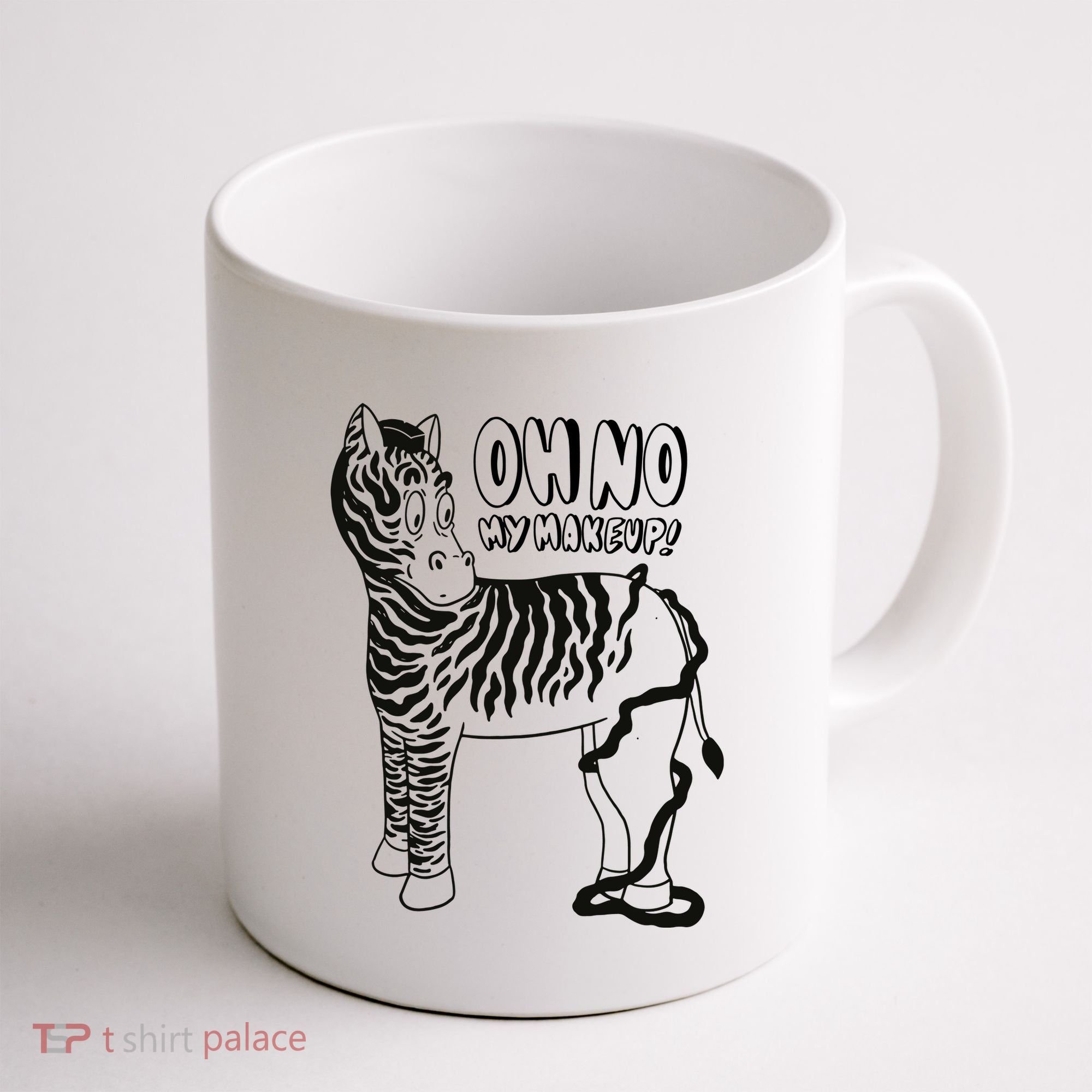 Oh No My Makeup Funny Zebra Coffee Mug