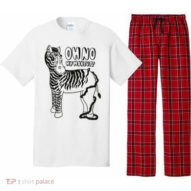 Oh No My Makeup Funny Zebra Pajama Set