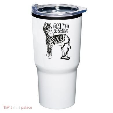 Oh No My Makeup Funny Zebra Tumbler