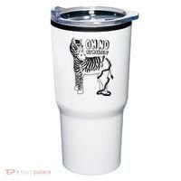 Oh No My Makeup Funny Zebra Tumbler thumb 0