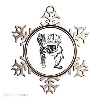 Oh No My Makeup Funny Zebra Ornament