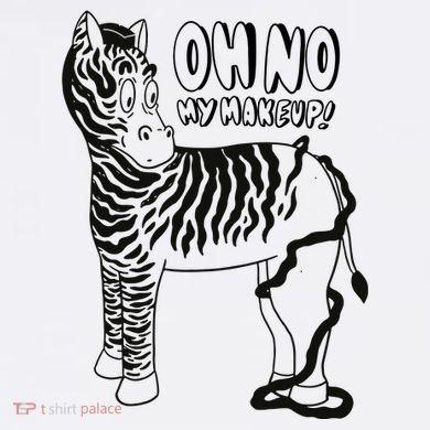 Oh No My Makeup Funny Zebra Hat