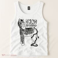 Oh No My Makeup Funny Zebra Tank Top thumb 2