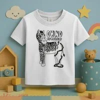 Oh No My Makeup Funny Zebra Toddler T-Shirt thumb 3