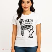Oh No My Makeup Funny Zebra Women's T-Shirt thumb 4