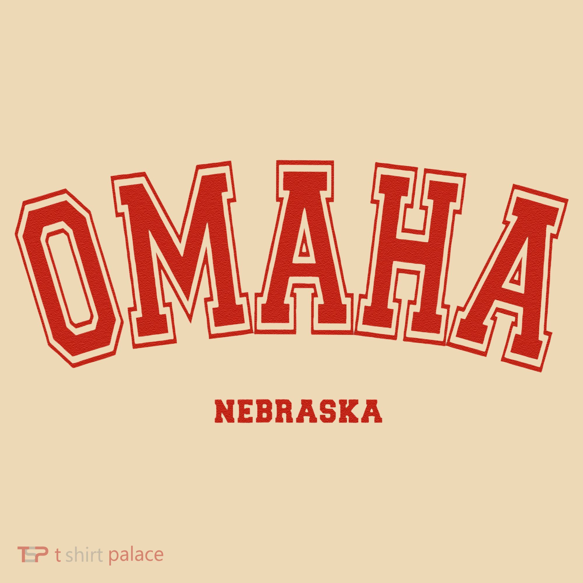 Omaha Nebraska NE Red Letter Graphic On Omaha Tote Bag