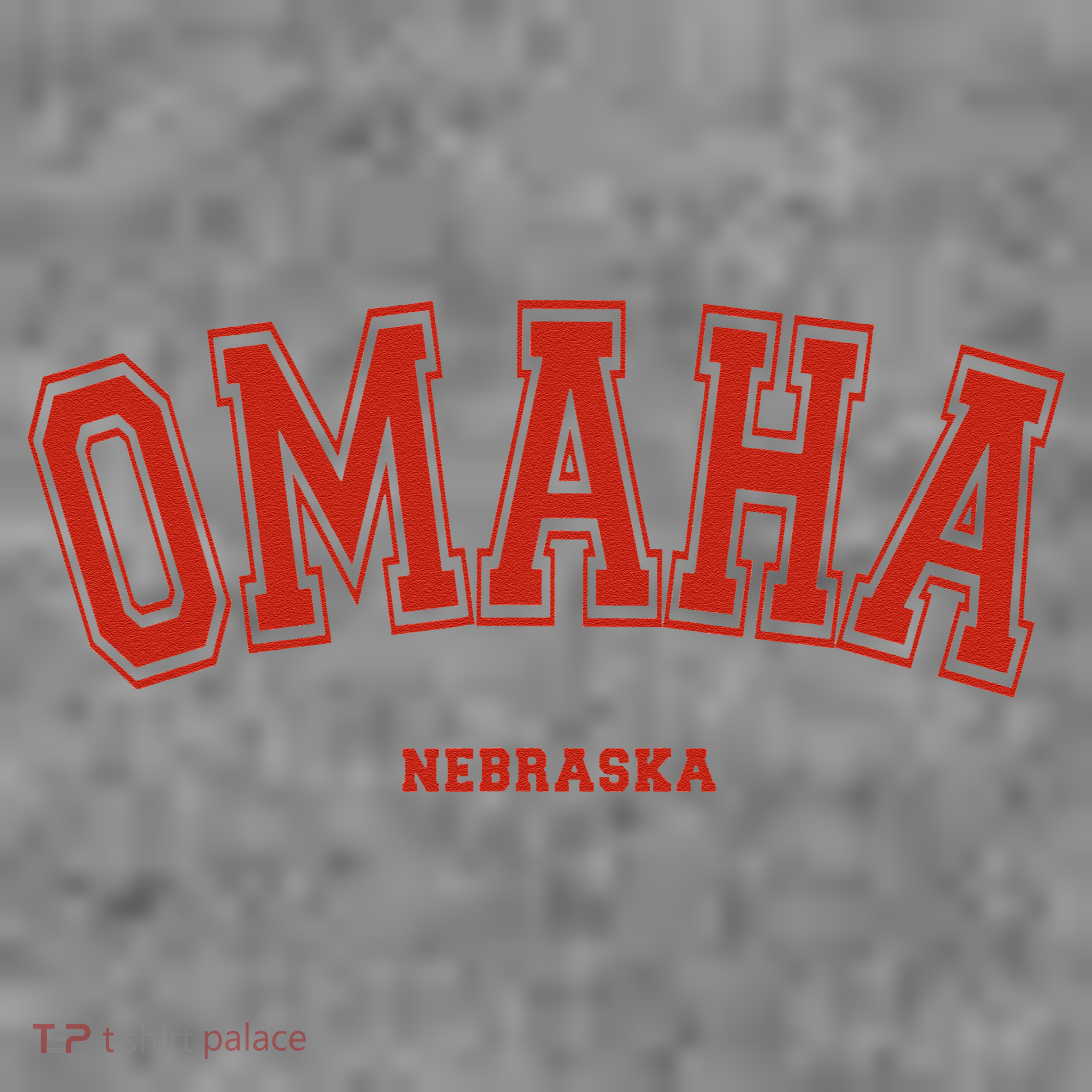 Omaha Nebraska NE Red Letter Graphic On Omaha Toddler Hoodie