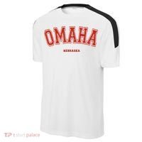Omaha Nebraska NE Red Letter Graphic On Omaha Sport-Tek Competitor United Soccer Jersey thumb 2