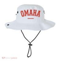 Omaha Nebraska NE Red Letter Graphic On Omaha Bucket Hat thumb 0