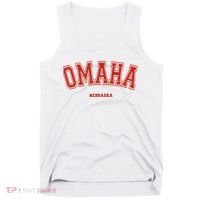 Omaha Nebraska NE Red Letter Graphic On Omaha Tank Top thumb 0