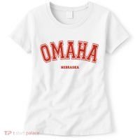Omaha Nebraska NE Red Letter Graphic On Omaha Women's T-Shirt thumb 0