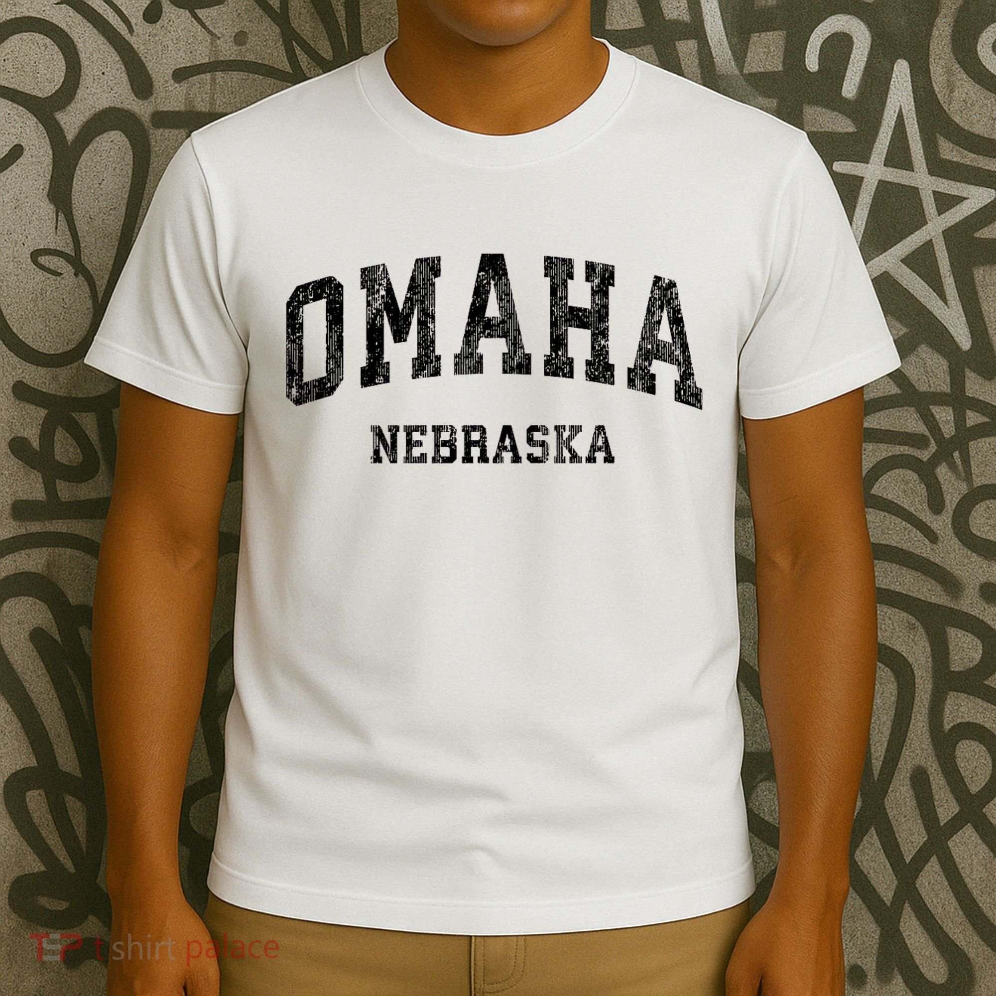 Omaha Nebraska Ne Vintage Varsity Sports T-Shirt