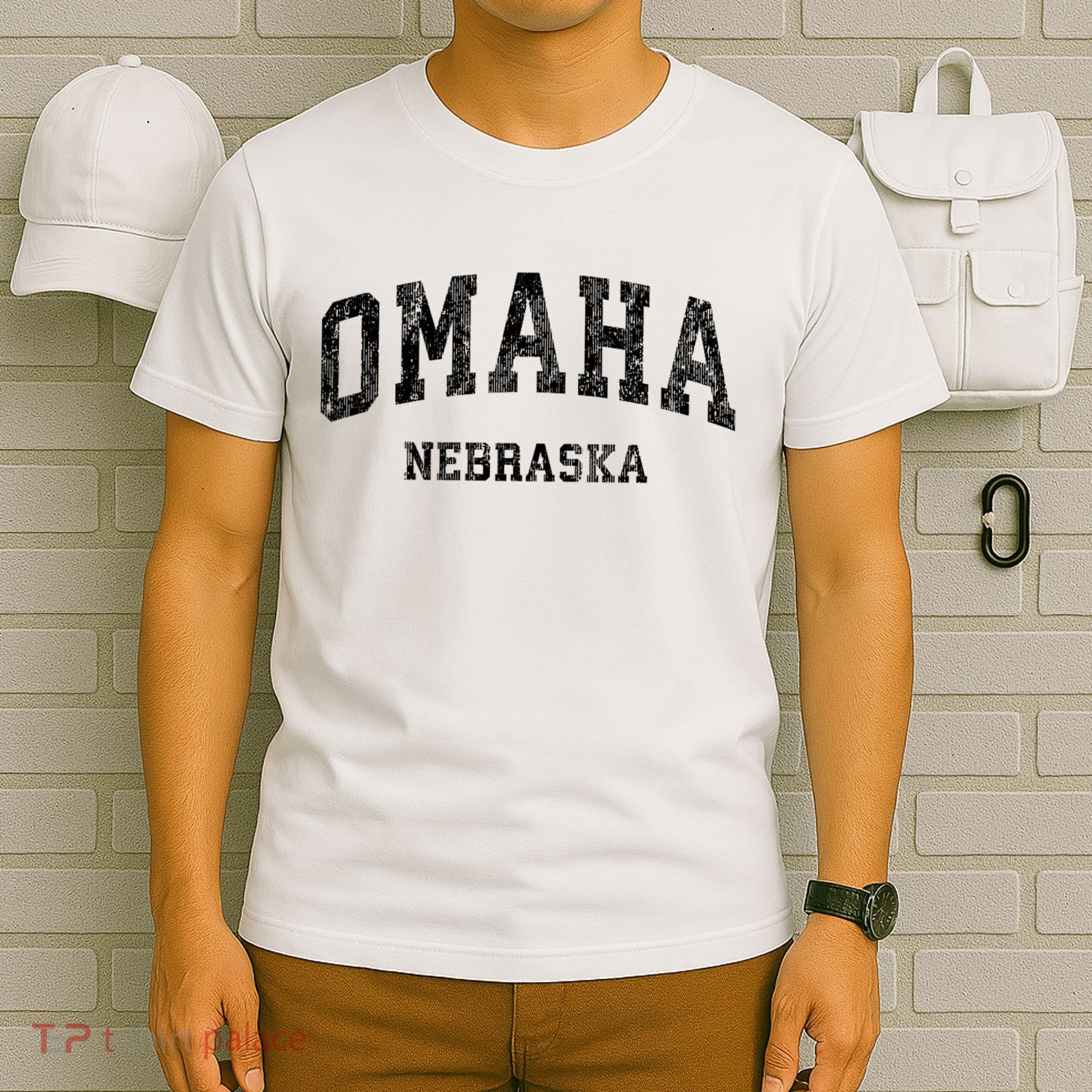 Omaha Nebraska Ne Vintage Varsity Sports T-Shirt