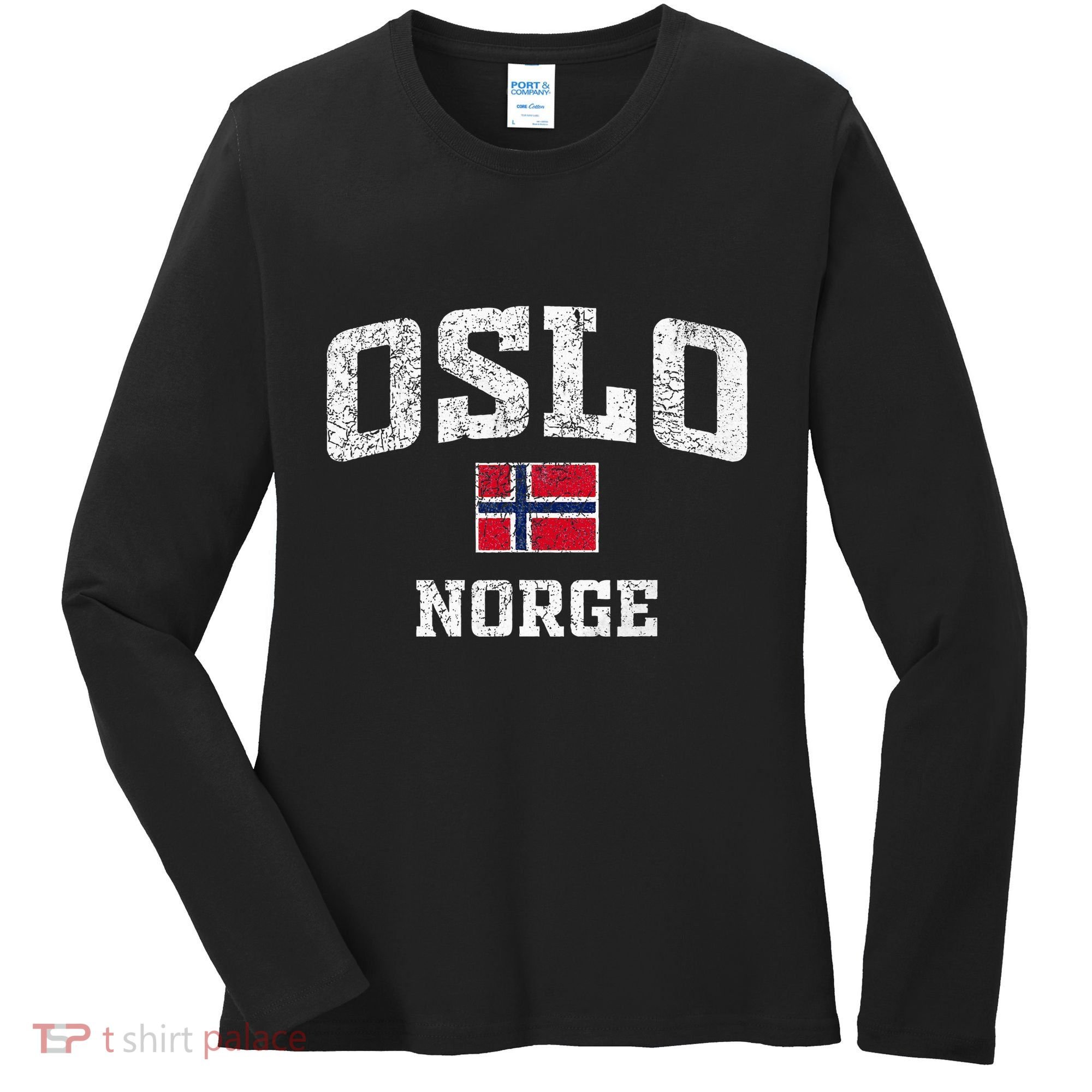 Oslo Norge Norway Women's Long Sleeve Shirt