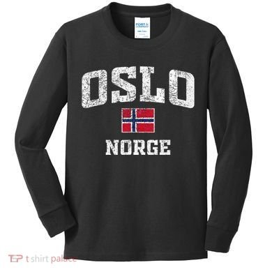 Oslo Norge Norway Kids Long Sleeve Shirt