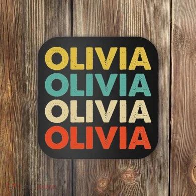 Olivia Name Coaster