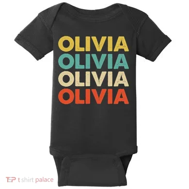 Olivia Name Baby Bodysuit