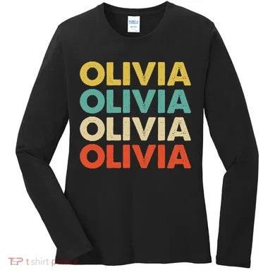 Olivia Name Women's Long Sleeve Shirt