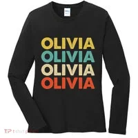 Olivia Name Women's Long Sleeve Shirt thumb 0
