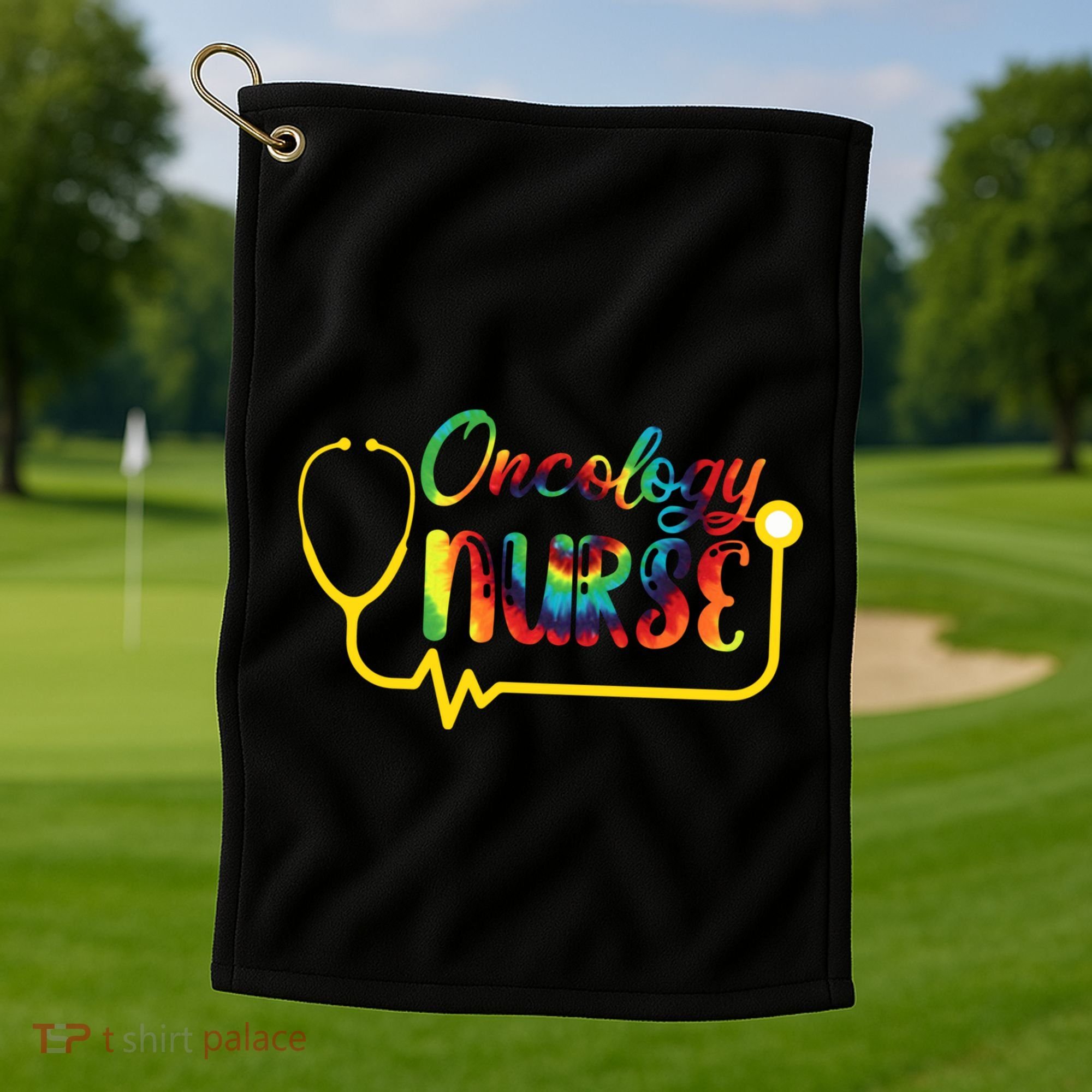 Oncology Nurse Oncologist Nurse Nursing School Gift Golf Towel