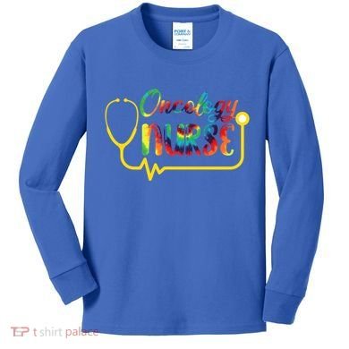 Oncology Nurse Oncologist Nurse Nursing School Gift Kids Long Sleeve Shirt