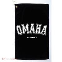 Omaha Nebraska Golf Towel thumb 0