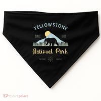 Outdoor National Park Yellowstone National Park USA-Made Doggie Bandana thumb 0