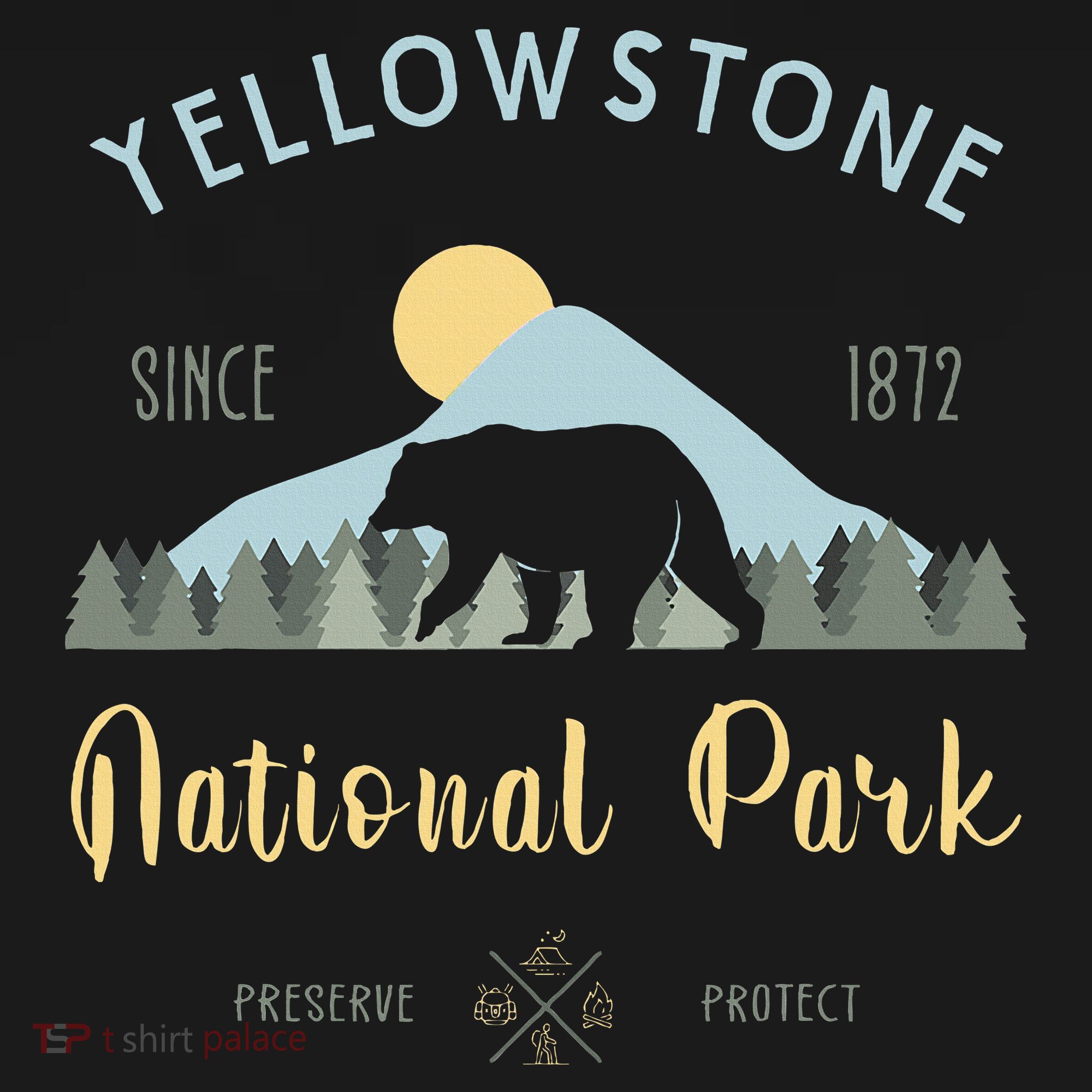 Outdoor National Park Yellowstone National Park Baby Bodysuit