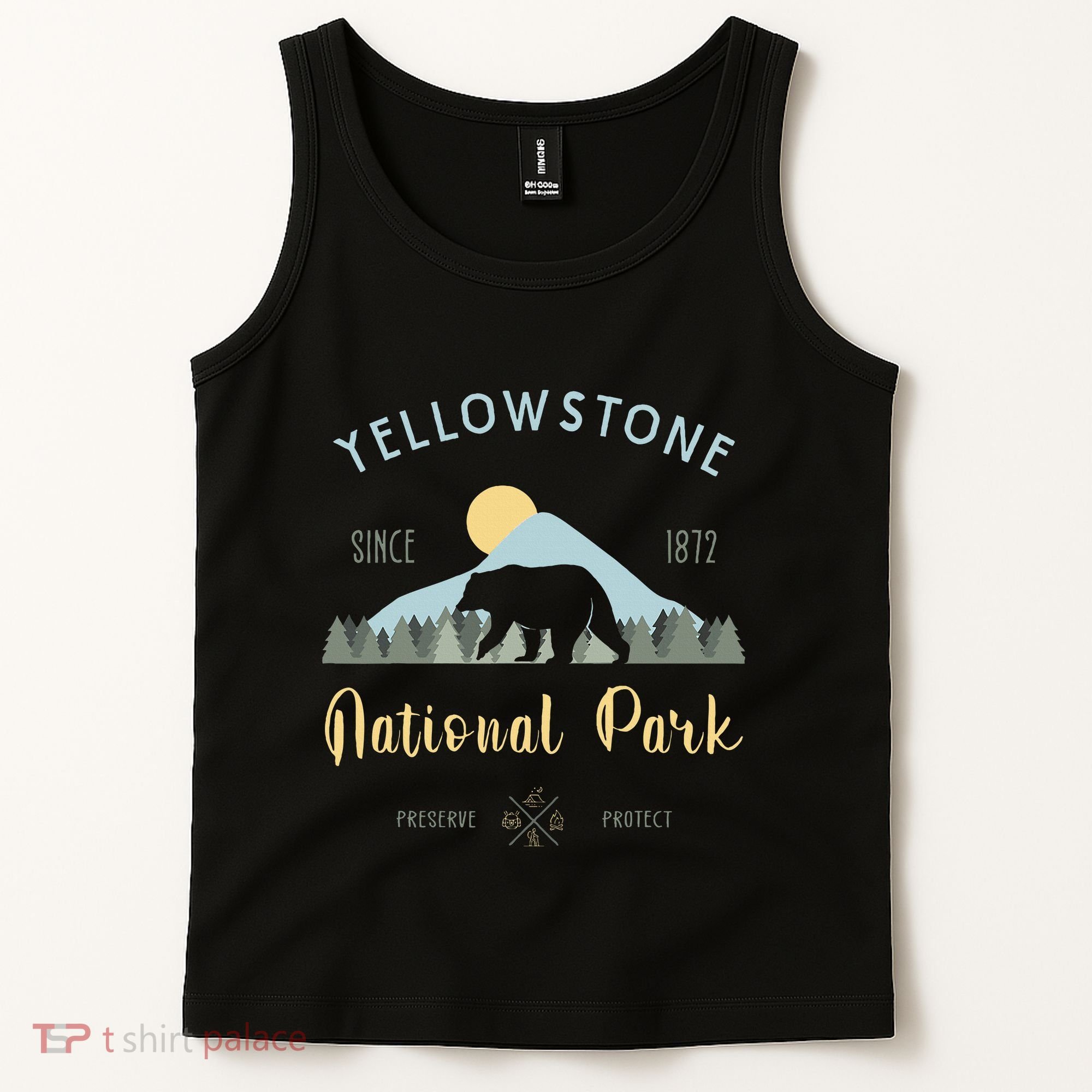 Outdoor National Park Yellowstone National Park Tank Top