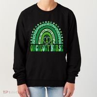 Oncology Nurse Rainbow Leopard St Patricks Day Nurse Great Gift Women's Sweatshirt thumb 0