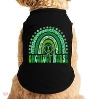 Oncology Nurse Rainbow Leopard St Patricks Day Nurse Great Gift Doggie Tank thumb 0