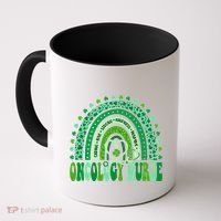 Oncology Nurse Rainbow Leopard St Patricks Day Nurse Great Gift Coffee Mug thumb 0