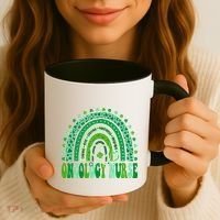 Oncology Nurse Rainbow Leopard St Patricks Day Nurse Great Gift Coffee Mug thumb 3