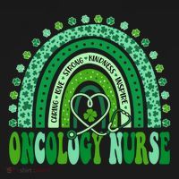 Oncology Nurse Rainbow Leopard St Patricks Day Nurse Great Gift Women's Hoodie thumb 2