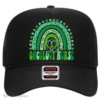 Oncology Nurse Rainbow Leopard St Patricks Day Nurse Great Gift Hat