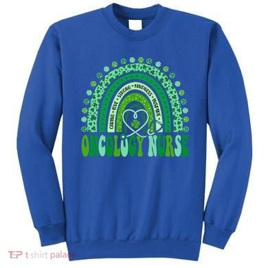 Oncology Nurse Rainbow Leopard St Patricks Day Nurse Great Gift Sweatshirt