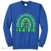 Oncology Nurse Rainbow Leopard St Patricks Day Nurse Great Gift Sweatshirt thumb 0