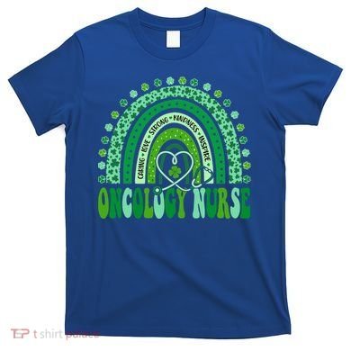 Oncology Nurse Rainbow Leopard St Patricks Day Nurse Great Gift T-Shirt
