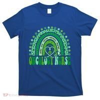 Oncology Nurse Rainbow Leopard St Patricks Day Nurse Great Gift T-Shirt thumb 0