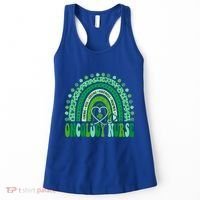 Oncology Nurse Rainbow Leopard St Patricks Day Nurse Great Gift Women's Tank Top thumb 0